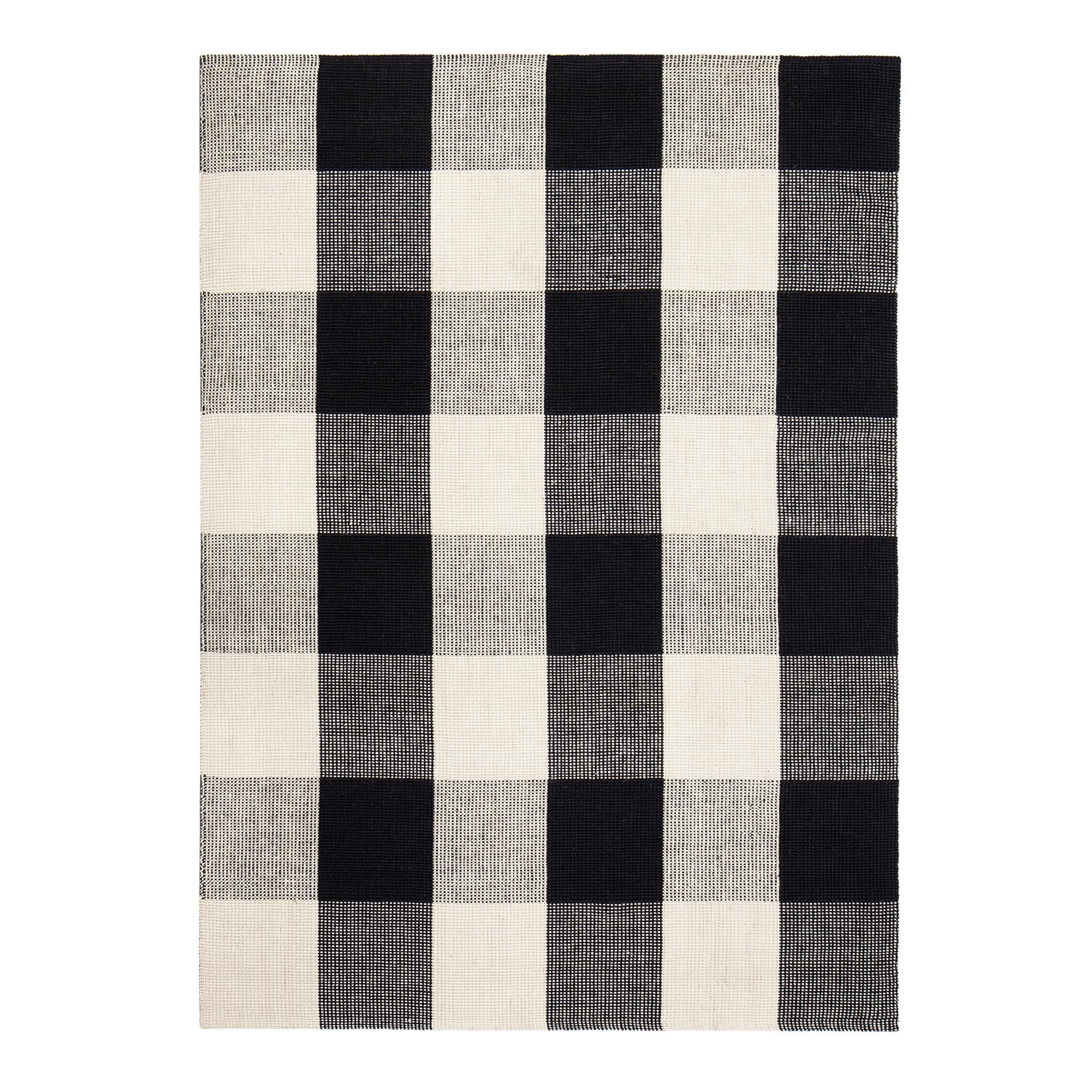 Piri-Piri Black White Jute Area Rug