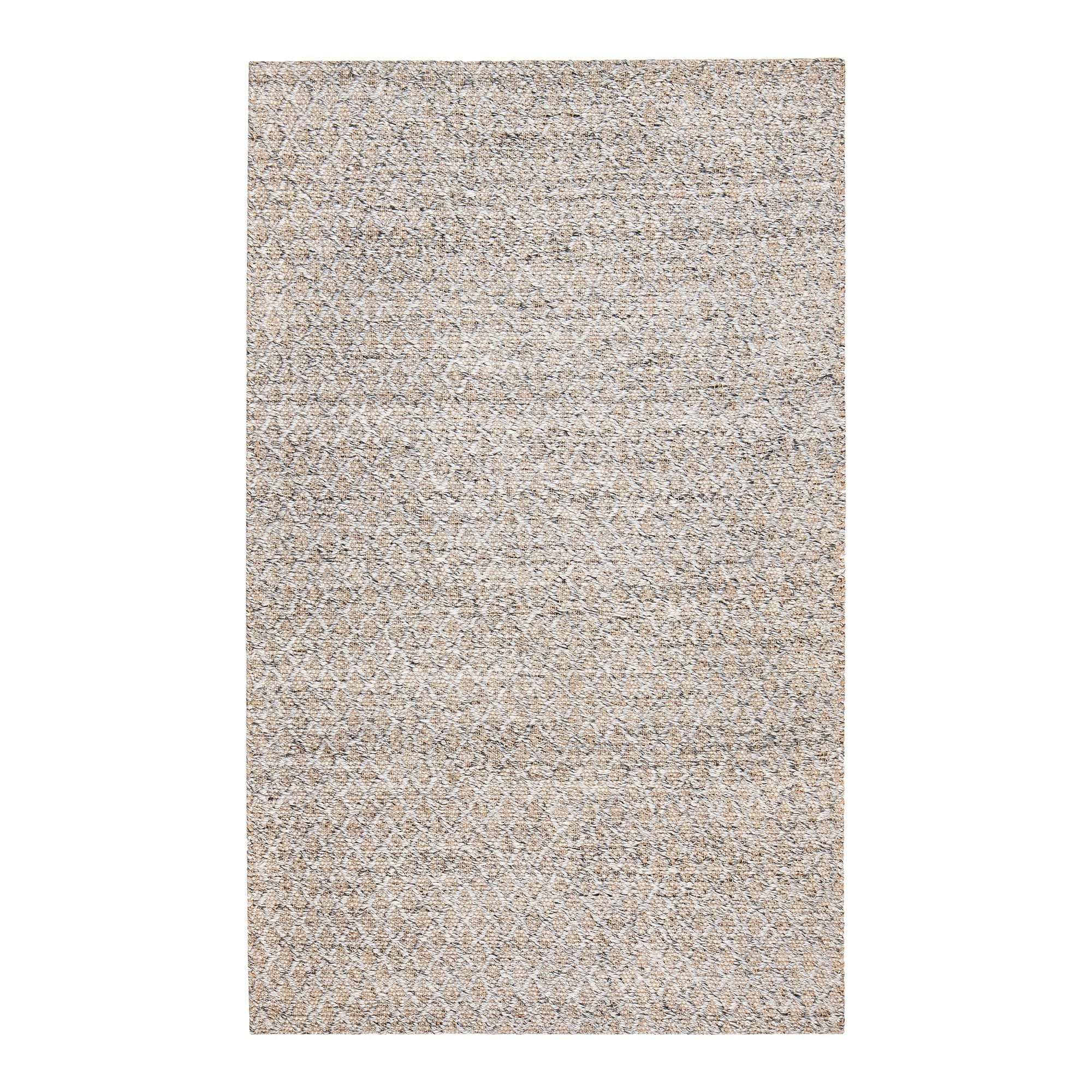 Sigis Gray Polyester Jute Area Rug