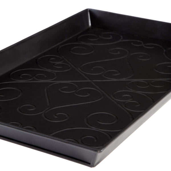 Metal Boot Tray - Rectangle Ripple (018)