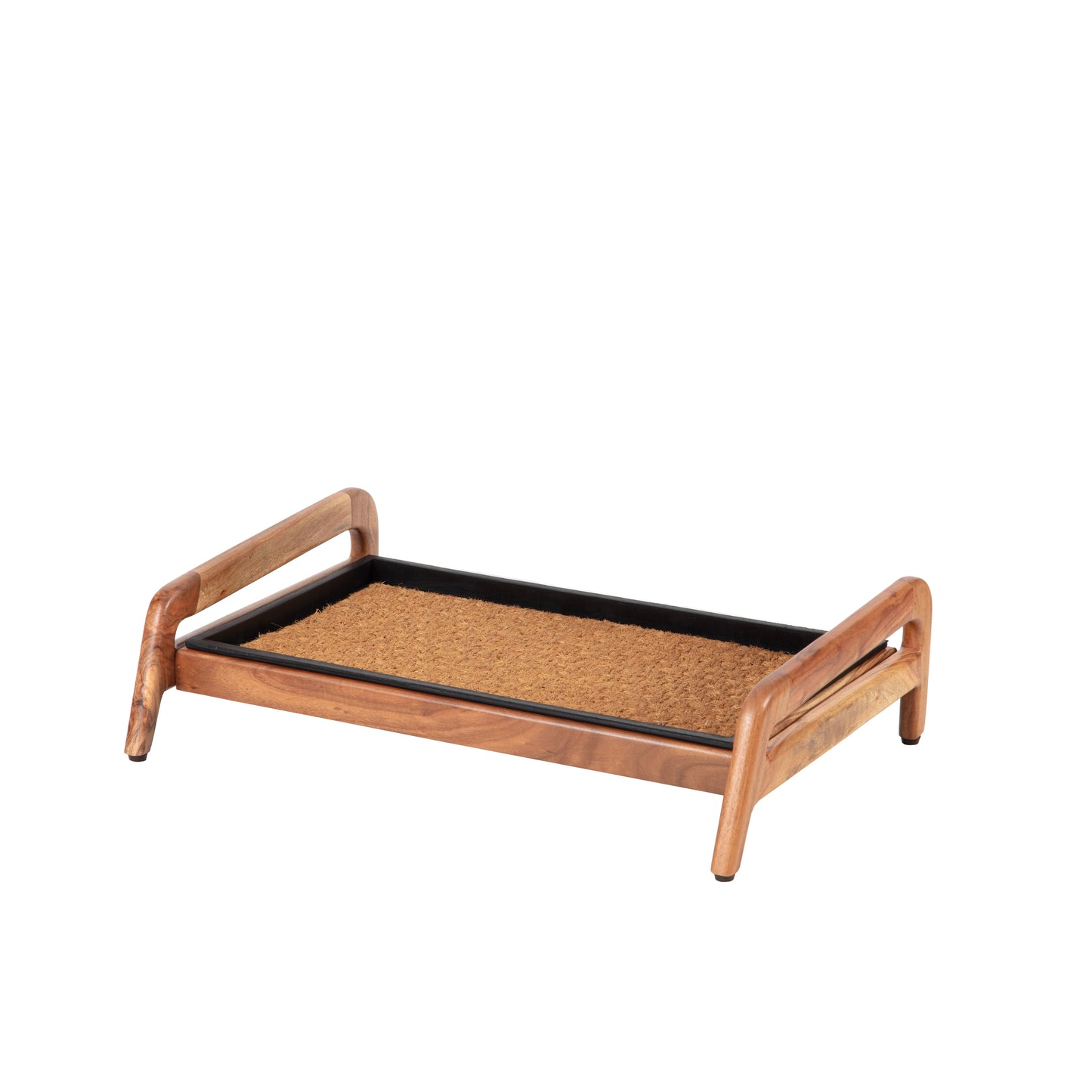 Wooden Boot Tray (Single Tier) - Smoked Oak (001)