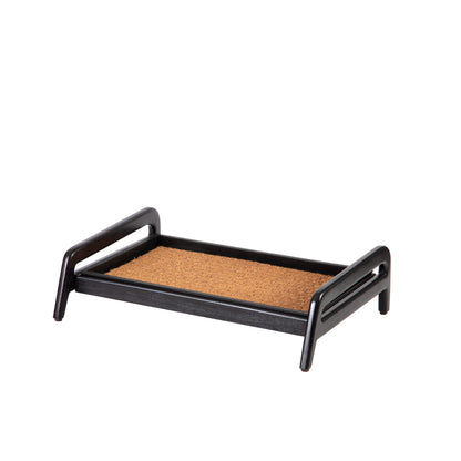 Wooden Boot Tray (Single Tier) - Smoked Oak (001)