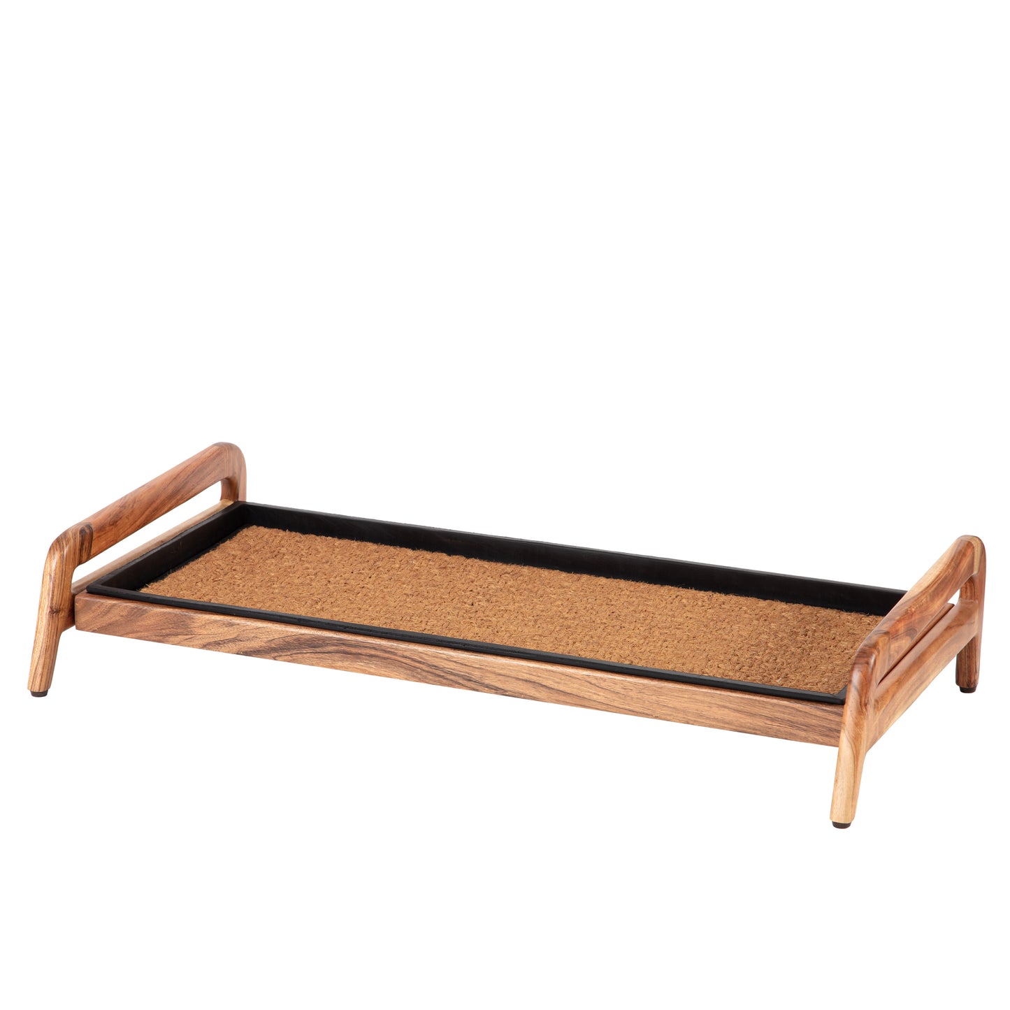 Wooden Boot Tray (Single Tier) - Smoked Oak (001)