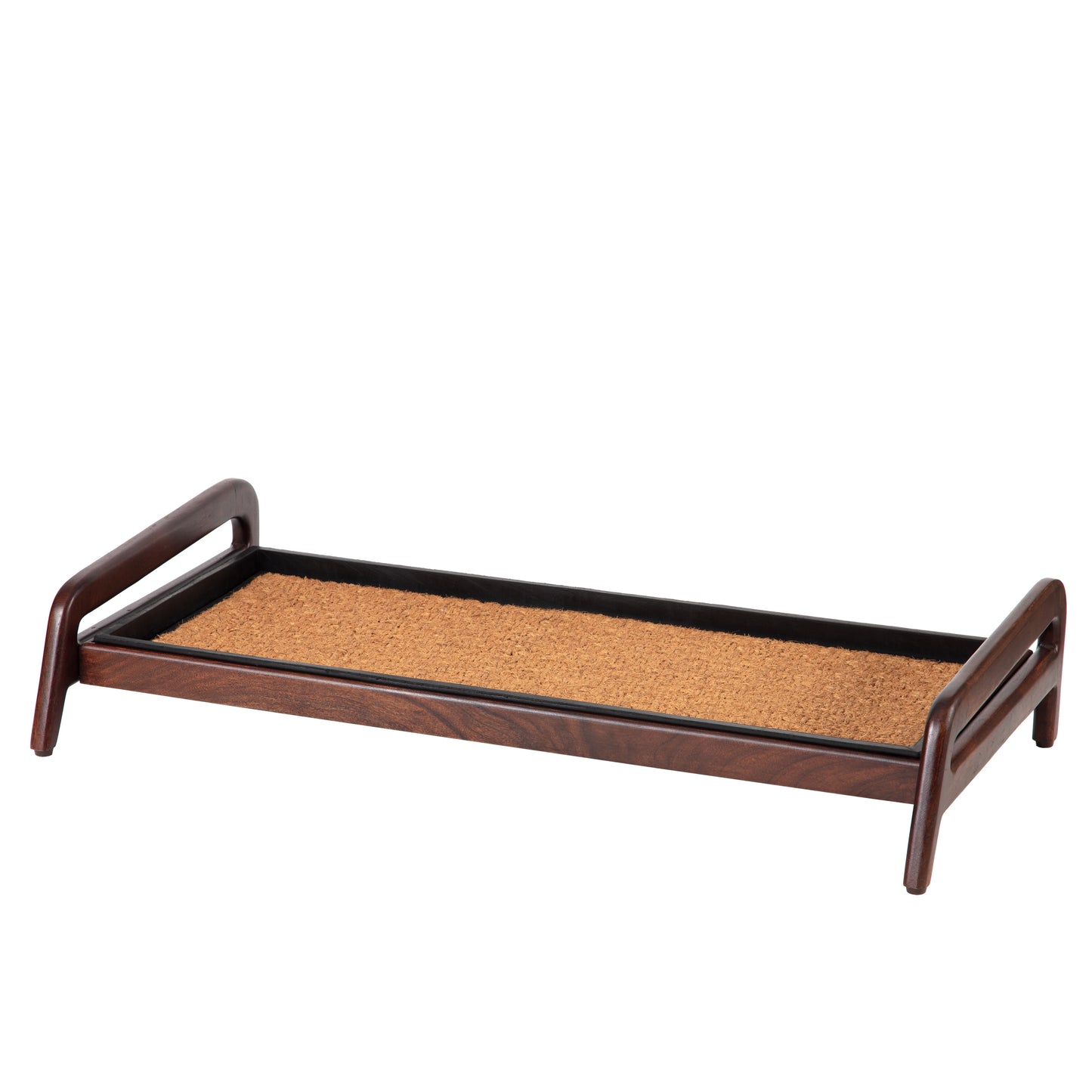 Wooden Boot Tray (Single Tier) - Smoked Oak (001)