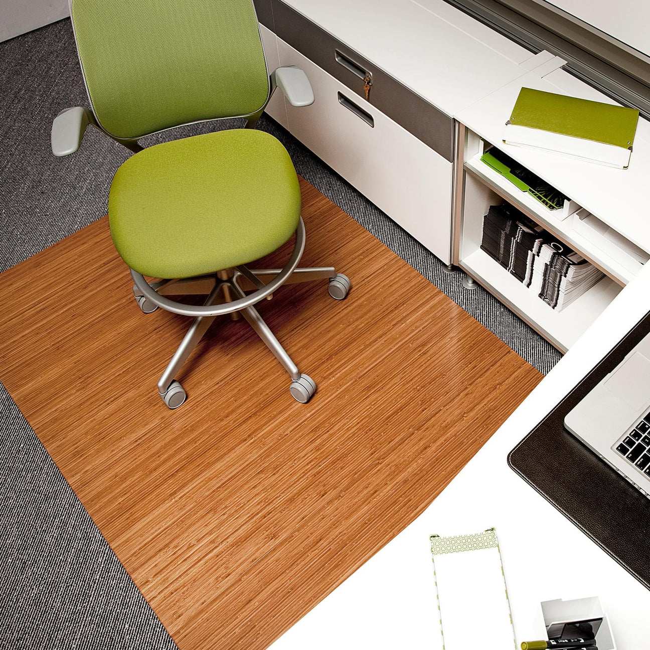 Anji Mountain Deluxe Bamboo Chair Mat No Lip