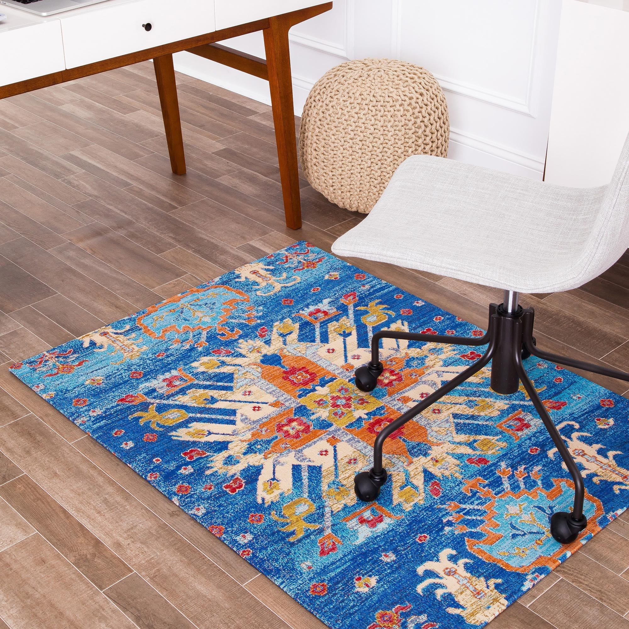 Anji Mountain AMB9004 Hand-crafted Rug'd™ Office Chair Mats - 36